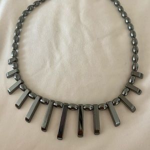 Handmade genuine hematite choker